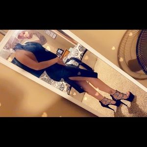 Blank Leather Halter Dress